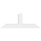 Ekena Millwork Portland Architectural Grade PVC Gable Bracket, 60"W x 22 1/2"H x 6"D x 6"F, 9/12 Pitch GBP060X23X0606POR00 - alternate 2
